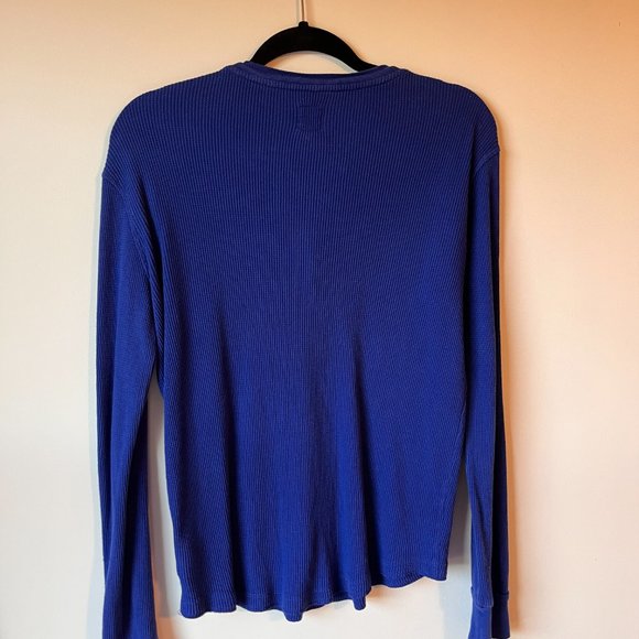 Women's Gap Waffle Henley Top - Picture 4 of 5